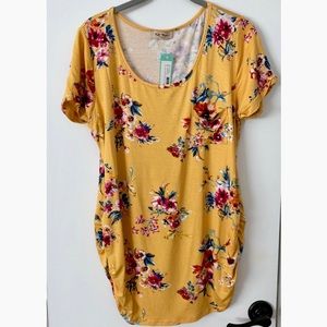 Full Moon Maternity Nuela Knit Top Mustard XL
